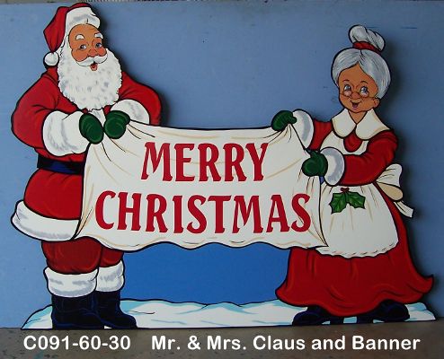 C091Mr. And Mrs. Claus and Banner